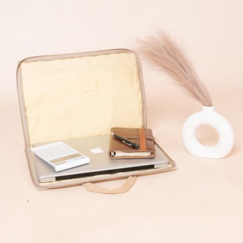 Plain Jute File Folder A/4 For Keeping Documents