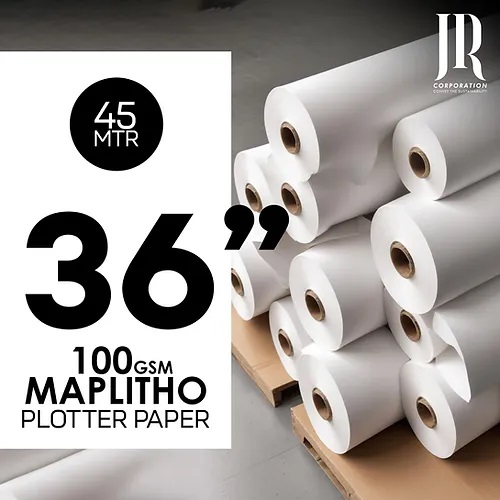 100 GSM 45 Meter Maplitho Plotter Paper Roll