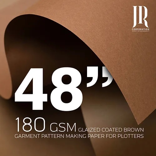 180 GSM 48 Inch Glazed Pattern Paper Rolls