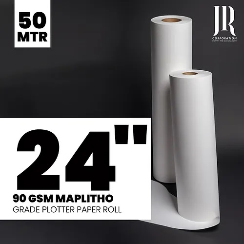 24 Inch 50 Meter Maplitho Paper Rolls