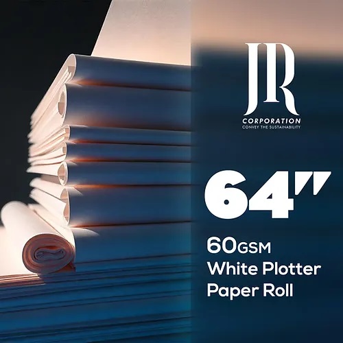 60 GSM 62 Inch White Plotter Paper Rolls