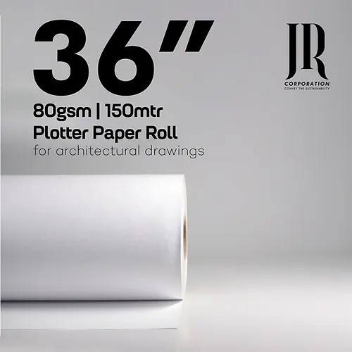 80 GSM 150 Meter Plotter Paper Rolls