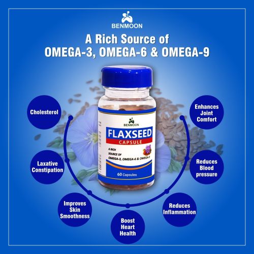 Flaxseed Capsules (pack Of 60 Capsule), Grade Standard : Ayurvedic Grade