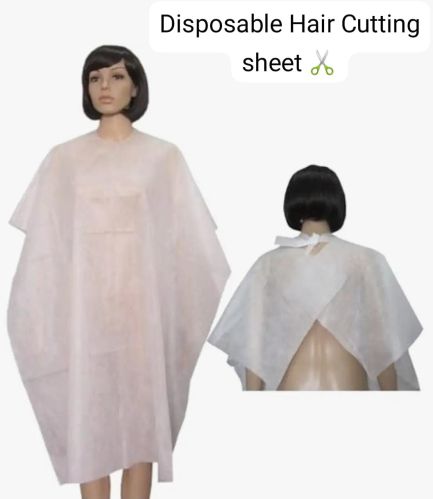 Reet Industries Non Woven Disposable Hair Cutting Sheet, Color : White Large Round Shape