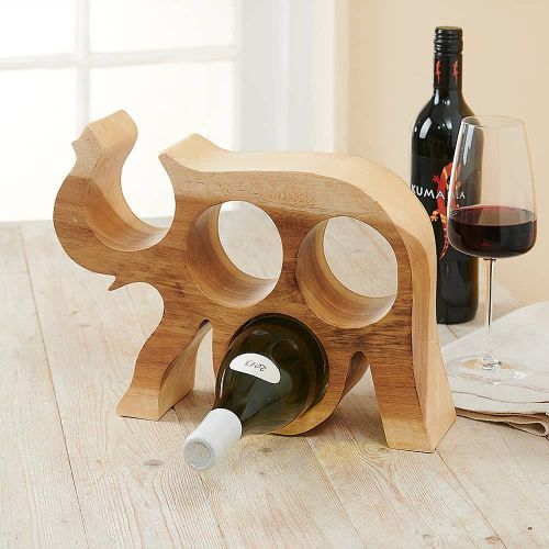Wooden Wine Bottle Stand, Color : Brown