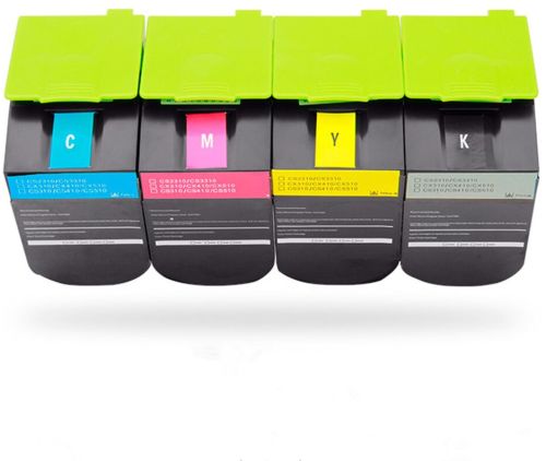 Plastic Lexmark Cs310 410 510 Toner Cartridge, Color : B/c/y/m