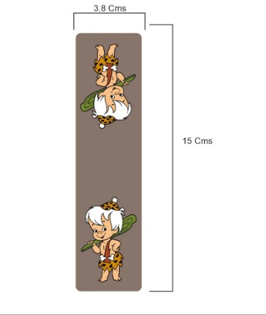 3D Flinstone Magnetic Bookmark