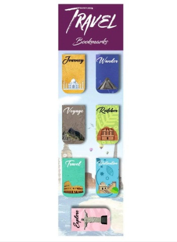 3D Wanderlust Magnetic Bookmark