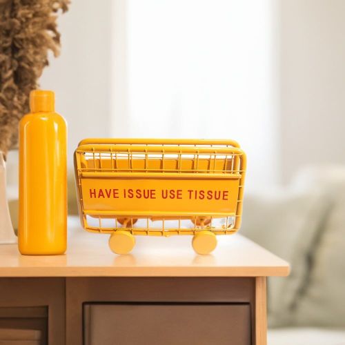 Designer Tissue Holder, Color : Yellow