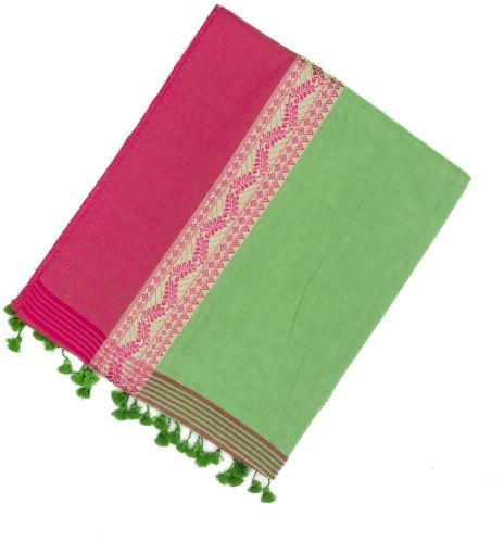 Light Green Woven Bengal Cotton Saree