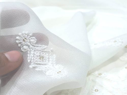 Dyeable Georgette Dupatta Fabric