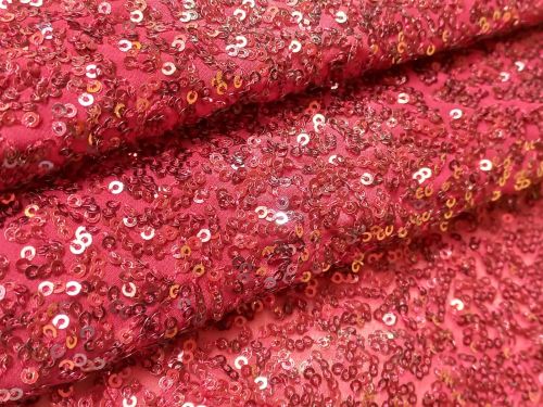 Madhav Fashion Allover Sequins Embroidery Fabric