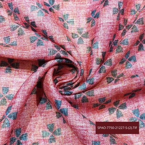 Premium Linen Touch Digital Print Fabric For Men’s Shirts and Kurtas