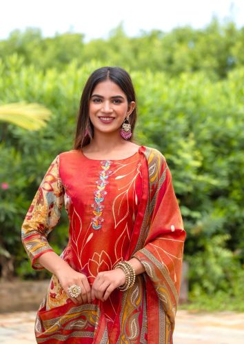 Readymade Hand Embroidered 3pc Kurti – Perfect For All Seasons | Mora Couture