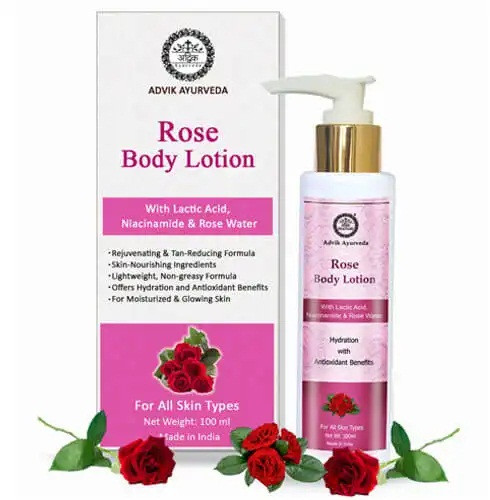 Rose Body Lotion With Lactic Acid and Niacinamide