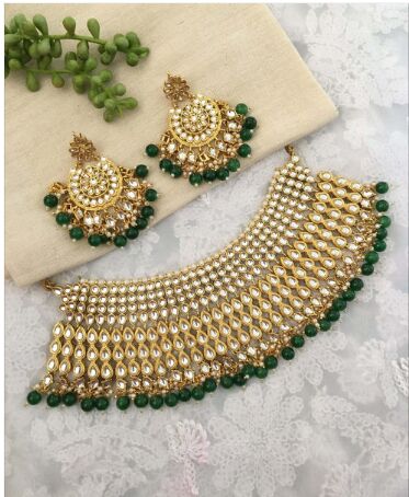 Nyla Bridal Kundan Choker Necklace