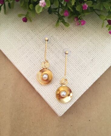 Selina Spiral Pendulum Earrings