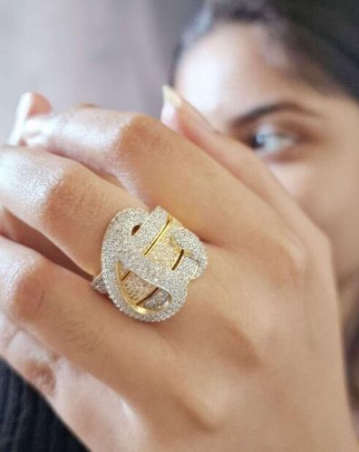 Zevarly Davina Wedding Cocktail Ad Rings