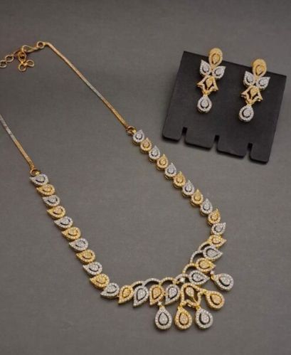 Zevarly Dia Ad Choker Necklace Set