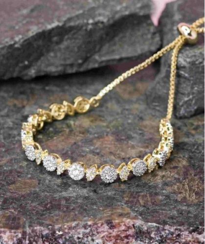 Zevarly Meera Adjustable Chain Bracelet - All Fit Design