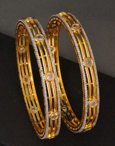 Zevarly Meera American Diamond Kada Bangles 2.4 2.6 2.8