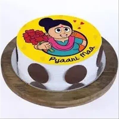 Pyari Maa Photo Cake