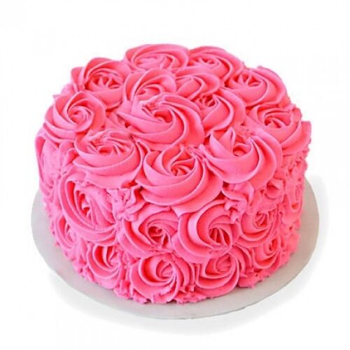 Strawberry Flower Cake