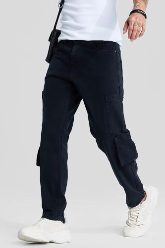 Navy Baggy Fit Men Jeans