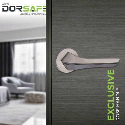 Zinc Rh-020 Rose Door Handles 52mm, 55mm & Round