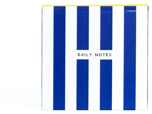 Daily Notes Blue Stripes- Jotter Notepad