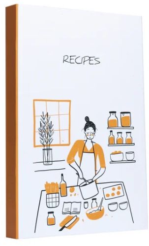 Recipes Hardbound Notebook A5 Size