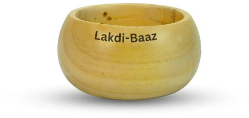 Toxic Wooden Snack Serving Bowl Made From Neem Wood No Color