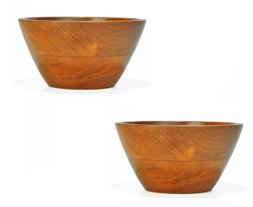 Wooden Bowl Salad Solid Wood 6inch/ 500 Ml JB2 Teak-2PC