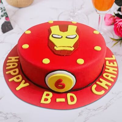 Iron Man Pineapple Birthday Cake