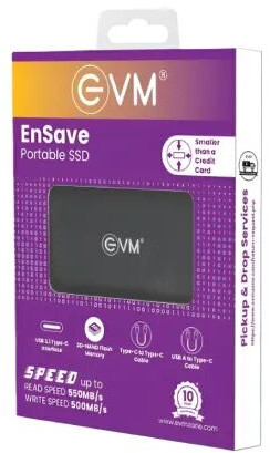 Evm 512GB Ensave External SSD