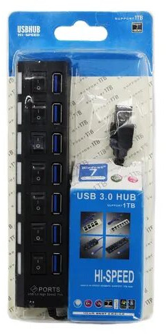 Hi-speed 480 Mbps 7 Port 2.0 USB Hub