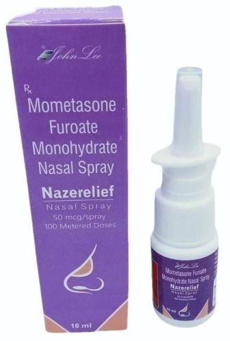 Nazerelief 50Mcg Nasal Spray, Packaging Size : 10 Ml For Allergy