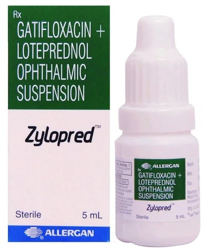 Plastic Zylopred Eye Drops, Bottle Size : 5 Ml, Composition : Gatifloxacin Loteprednol