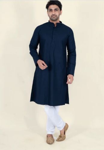 Mens Textured Cotton Kurta