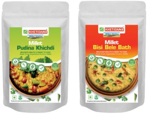 Unpolished Pre-soaked Millets Breakfast Combo 180 Gm Each