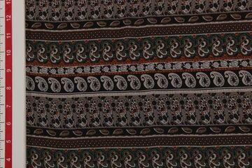 Beige, Brown Printed Georgette Fabric