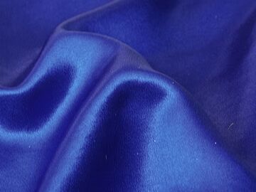 Blue Plain Moss Satin Fabric