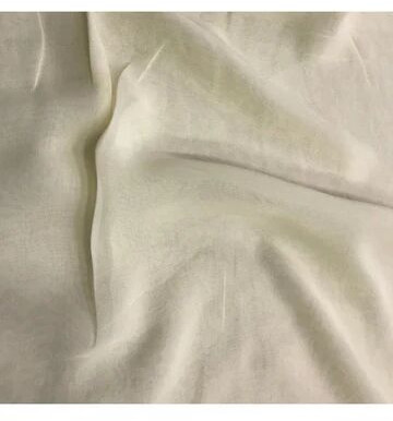 Cream Plain Viscose Georgette Fabric