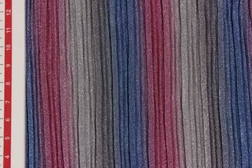 Multicolour Pleated Knit Fabric