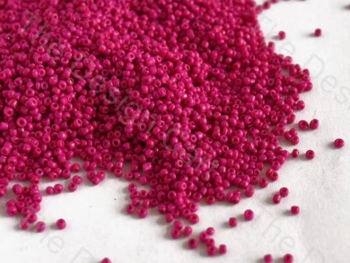 Opaque Pink Round Rocailles Seed Beads