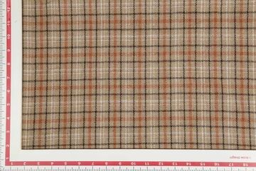 Precut Of 2 Meters Of Multicolor Checks Wool Tweed Fabric