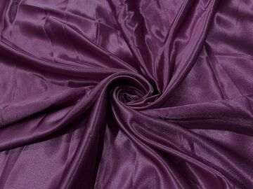 Wine Plain Premium Satin Fabric