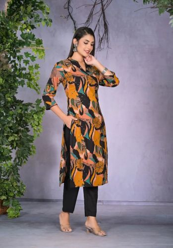 Womens Pure Cotton Printed Kurta Pant Set