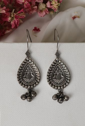 Antique Ghungroo Hook Danglers Women Earrings