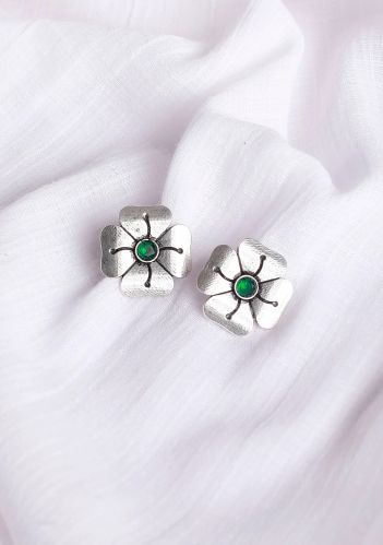 Emerald Green Studs Women Earrings